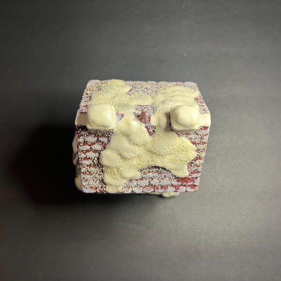 Vintage JC Penny Home Collection Decorative Winter Snow Covered House Candle 6" - Picture 5 of 6